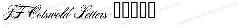 JF Cotswold Letters字体转换